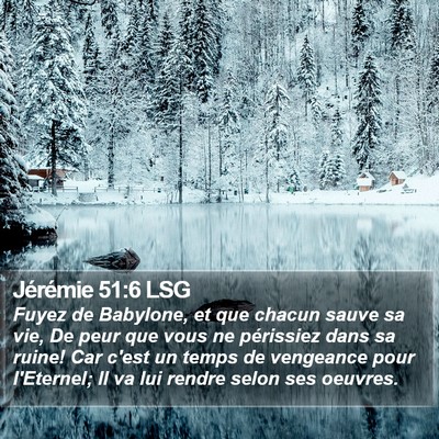 Jérémie 51:6 LSG Bible Verse Image
