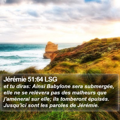 Jérémie 51:64 LSG Bible Verse Image