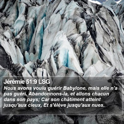 Jérémie 51:9 LSG Bible Verse Image