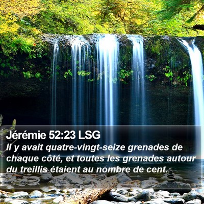 Jérémie 52:23 LSG Bible Verse Image