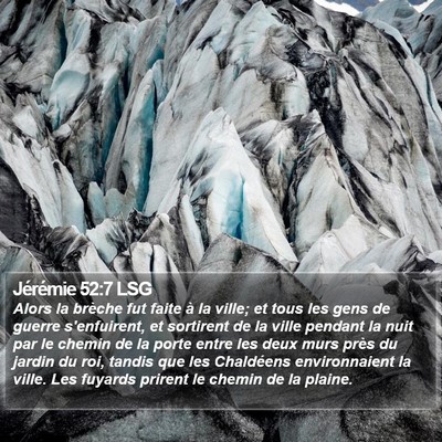 Jérémie 52:7 LSG Bible Verse Image
