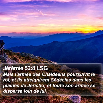 Jérémie 52:8 LSG Bible Verse Image