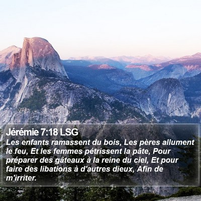 Jérémie 7:18 LSG Bible Verse Image