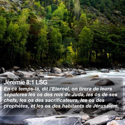 Jérémie 8:1 LSG Bible Verse Image