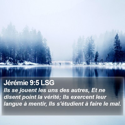 Jérémie 9:5 LSG Bible Verse Image