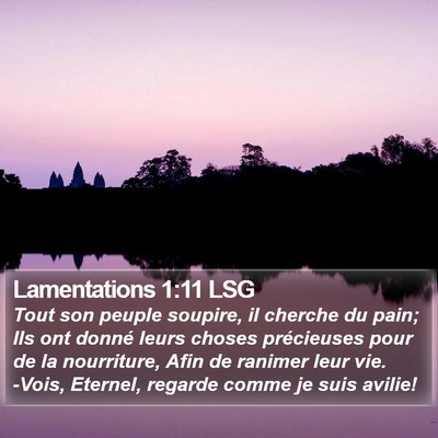 Lamentations 1:11 LSG Bible Verse Image