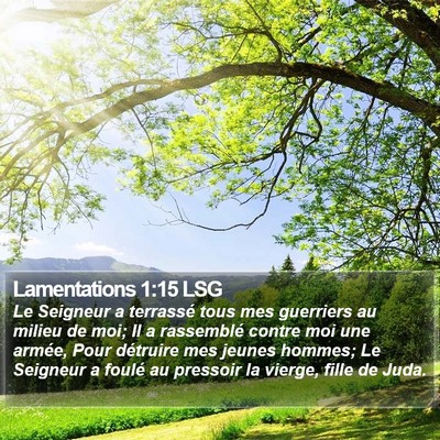 Lamentations 1:15 LSG Bible Verse Image