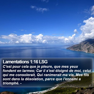 Lamentations 1:16 LSG Bible Verse Image