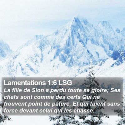 Lamentations 1:6 LSG Bible Verse Image