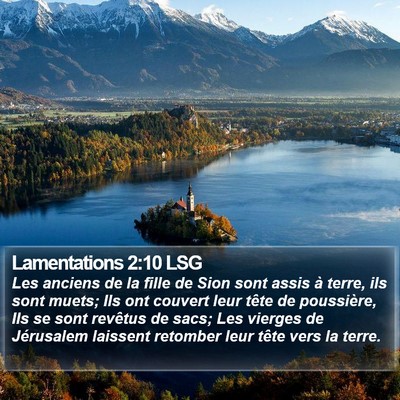 Lamentations 2:10 LSG Bible Verse Image