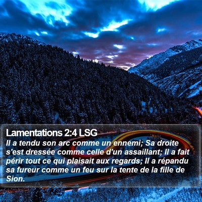 Lamentations 2:4 LSG Bible Verse Image
