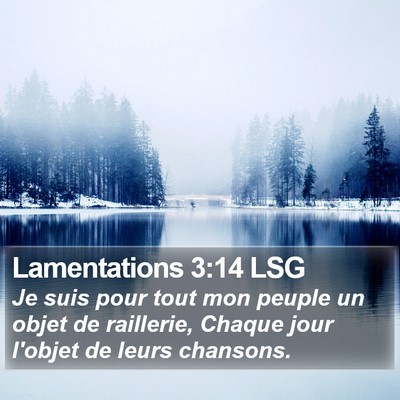 Lamentations 3:14 LSG Bible Verse Image