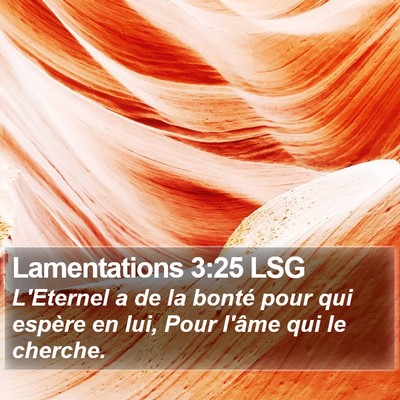 Lamentations 3:25 LSG Bible Verse Image