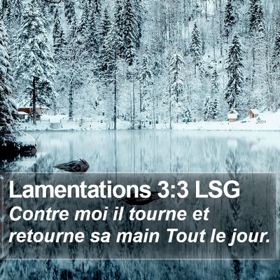 Lamentations 3:3 LSG Bible Verse Image