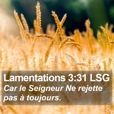 Lamentations 3:31 LSG Bible Verse Image