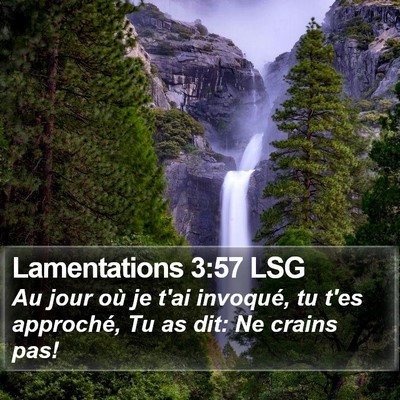 Lamentations 3:57 LSG Bible Verse Image