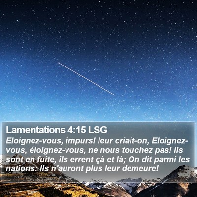 Lamentations 4:15 LSG Bible Verse Image