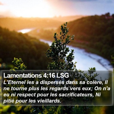 Lamentations 4:16 LSG Bible Verse Image