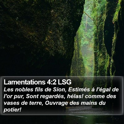 Lamentations 4:2 LSG Bible Verse Image