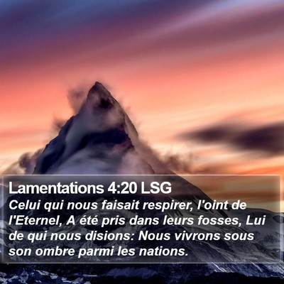 Lamentations 4:20 LSG Bible Verse Image