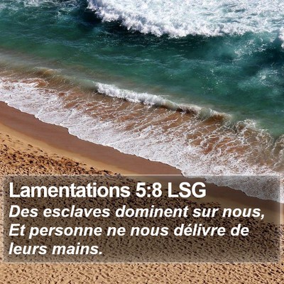 Lamentations 5:8 LSG Bible Verse Image