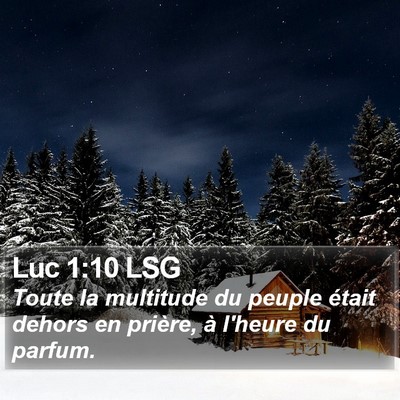 Luc 1:10 LSG Bible Verse Image