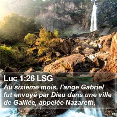 Luc 1:26 LSG Bible Verse Image