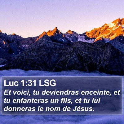 Luc 1:31 LSG Bible Verse Image