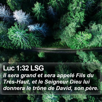 Luc 1:32 LSG Bible Verse Image