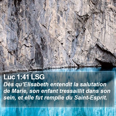 Luc 1:41 LSG Bible Verse Image