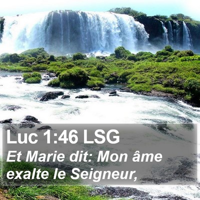 Luc 1:46 LSG Bible Verse Image