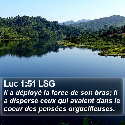 Luc 1:51 LSG Bible Verse Image
