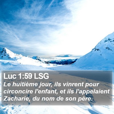 Luc 1:59 LSG Bible Verse Image
