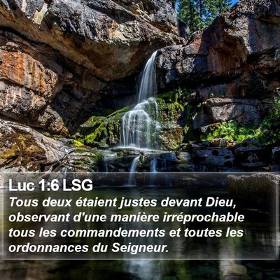 Luc 1:6 LSG Bible Verse Image