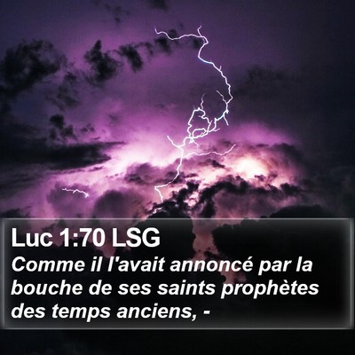Luc 1:70 LSG Bible Verse Image