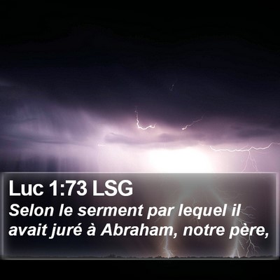 Luc 1:73 LSG Bible Verse Image