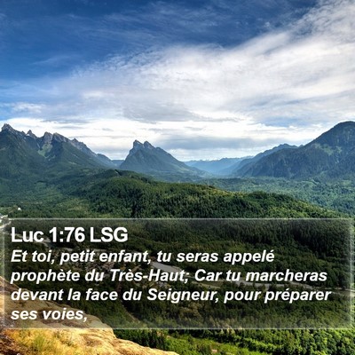Luc 1:76 LSG Bible Verse Image