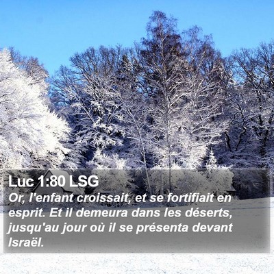 Luc 1:80 LSG Bible Verse Image