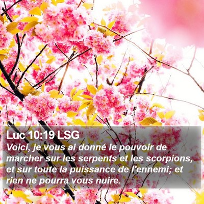 Luc 10:19 LSG Bible Verse Image