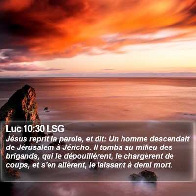 Luc 10:30 LSG Bible Verse Image