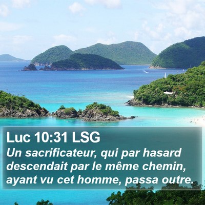 Luc 10:31 LSG Bible Verse Image