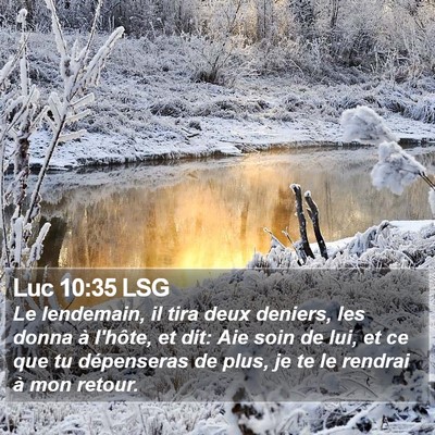 Luc 10:35 LSG Bible Verse Image