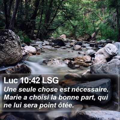 Luc 10:42 LSG Bible Verse Image