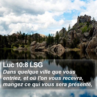 Luc 10:8 LSG Bible Verse Image