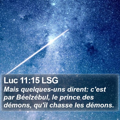 Luc 11:15 LSG Bible Verse Image