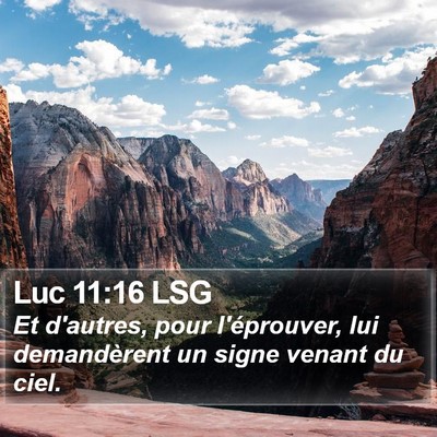 Luc 11:16 LSG Bible Verse Image