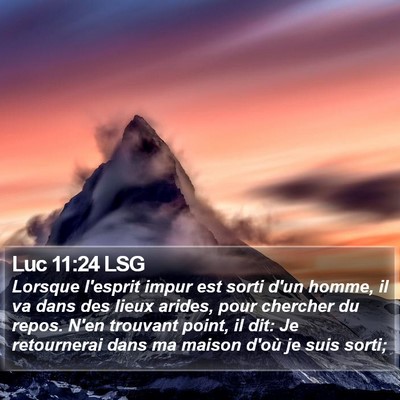 Luc 11:24 LSG Bible Verse Image