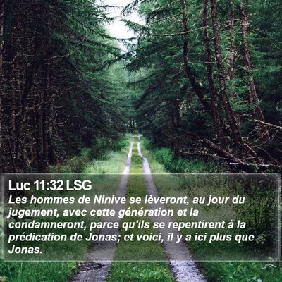 Luc 11:32 LSG Bible Verse Image