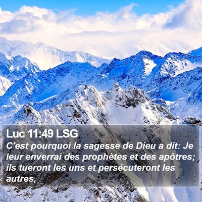 Luc 11:49 LSG Bible Verse Image