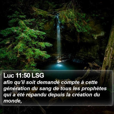 Luc 11:50 LSG Bible Verse Image